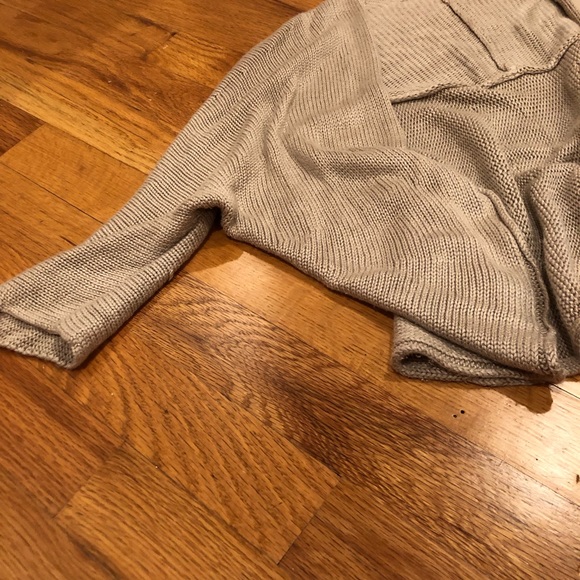 Cropped Knit Sweater Jacket - Picture 2 of 6